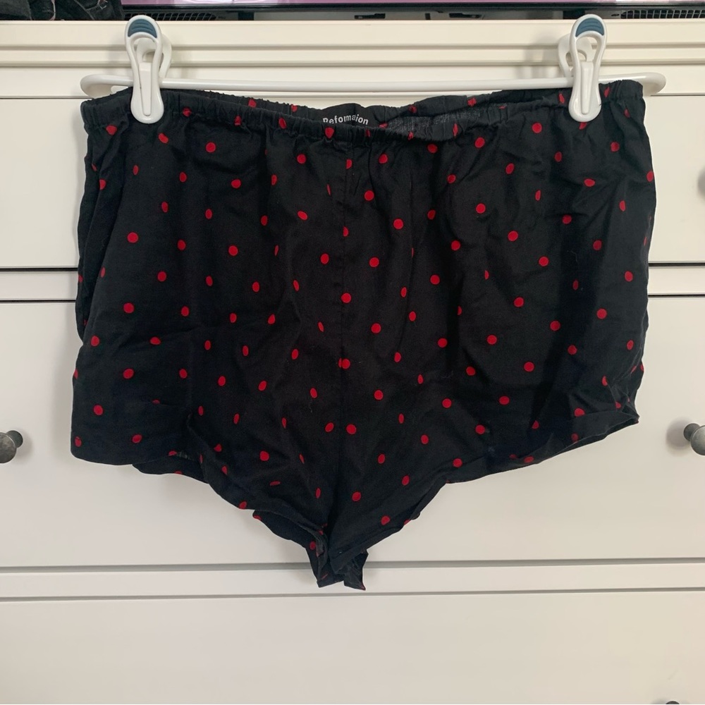 Reformation Large pajama shorts like new